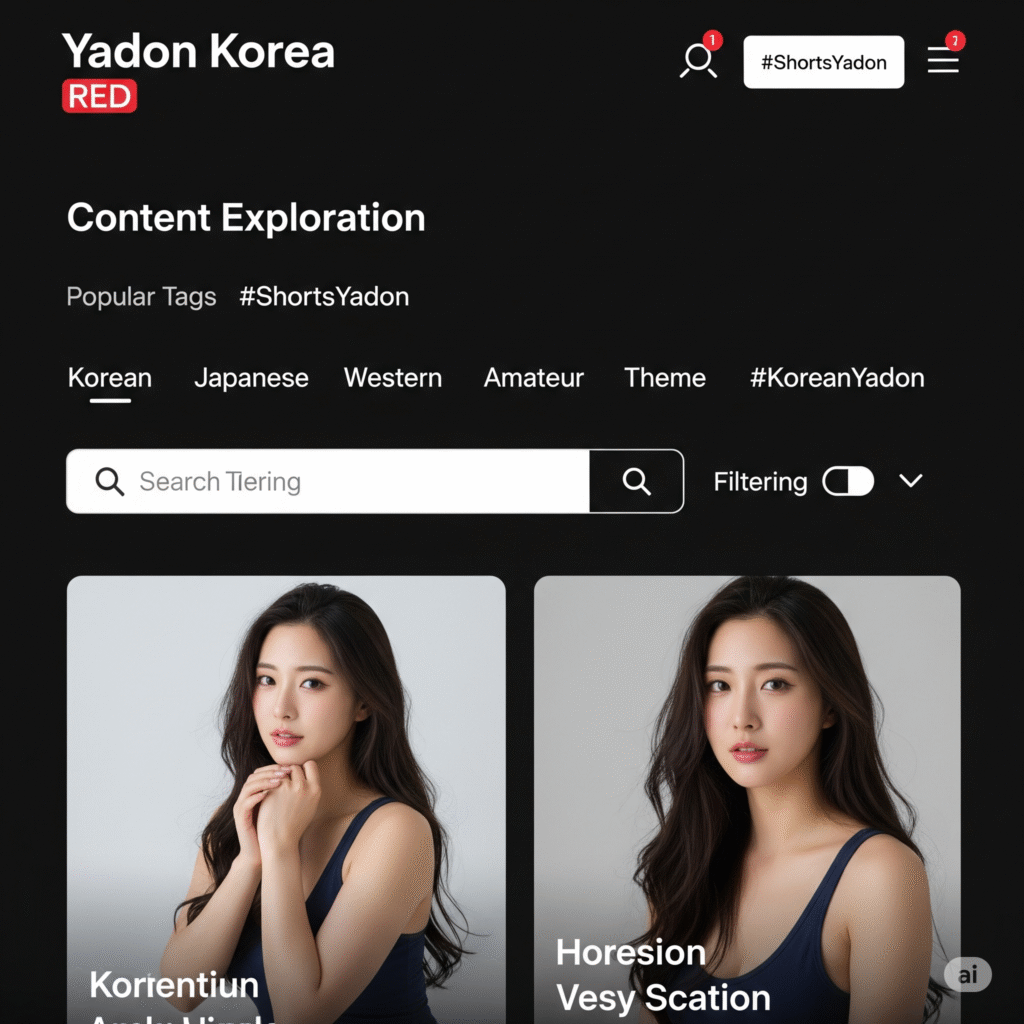 야동코리아 레드의 콘텐츠 탐색 페이지